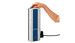 The battery is removable and easy to charge.