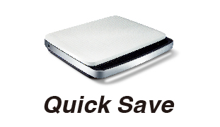 画像データを直接USBメモリに保存可能。QuickSave（クイックセーブ）機能。